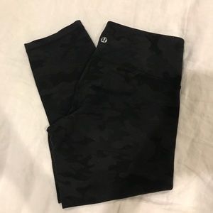 Dark Camo Lululemon Crops